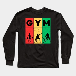 Hustlin in Gym Long Sleeve T-Shirt